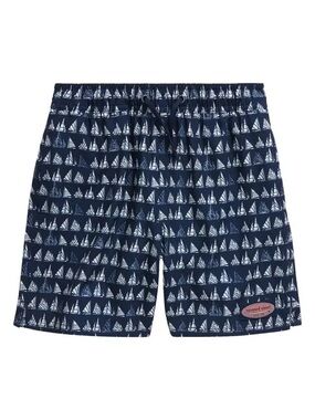 Boy’s Vineyard Vines Navy Boat Parade Chappy Swim Shorts, Size S (8 -10)
